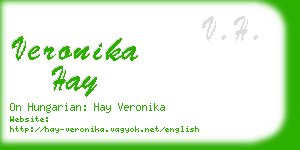 veronika hay business card